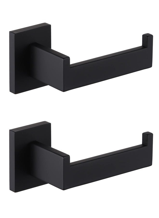 KOKOSIRI Black Toilet Paper Holders Bathroom Toilet Paper Roll Holder SUS304 Stainless Steel Contemporary Wall Mounted, 2 Pack, B2003BK-P2 - Image 1